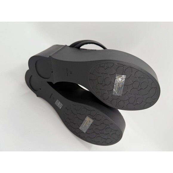 NEW WITHOUT BOX Coach Franki Flip-Flops in Signature Jacquard Slipper US 10 - Picture 10 of 10